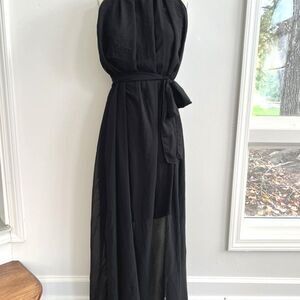 Sheer Black Maxi Dress